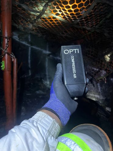 The in-stope environmental sensor developed by OPTI Engineering. 