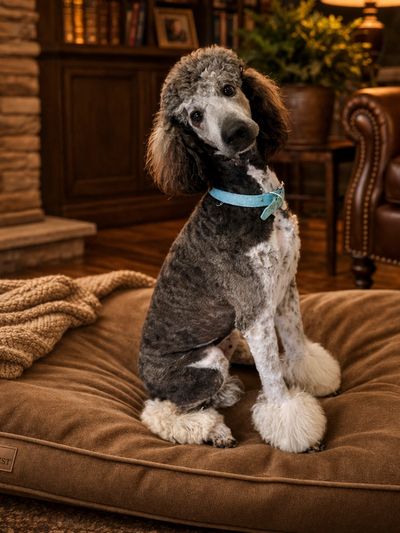 Sable Parti Standard Poodle 