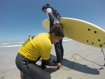 Surfing Lessons at Bianca's Surf School - Cape Town Surf School - Learn to Surf