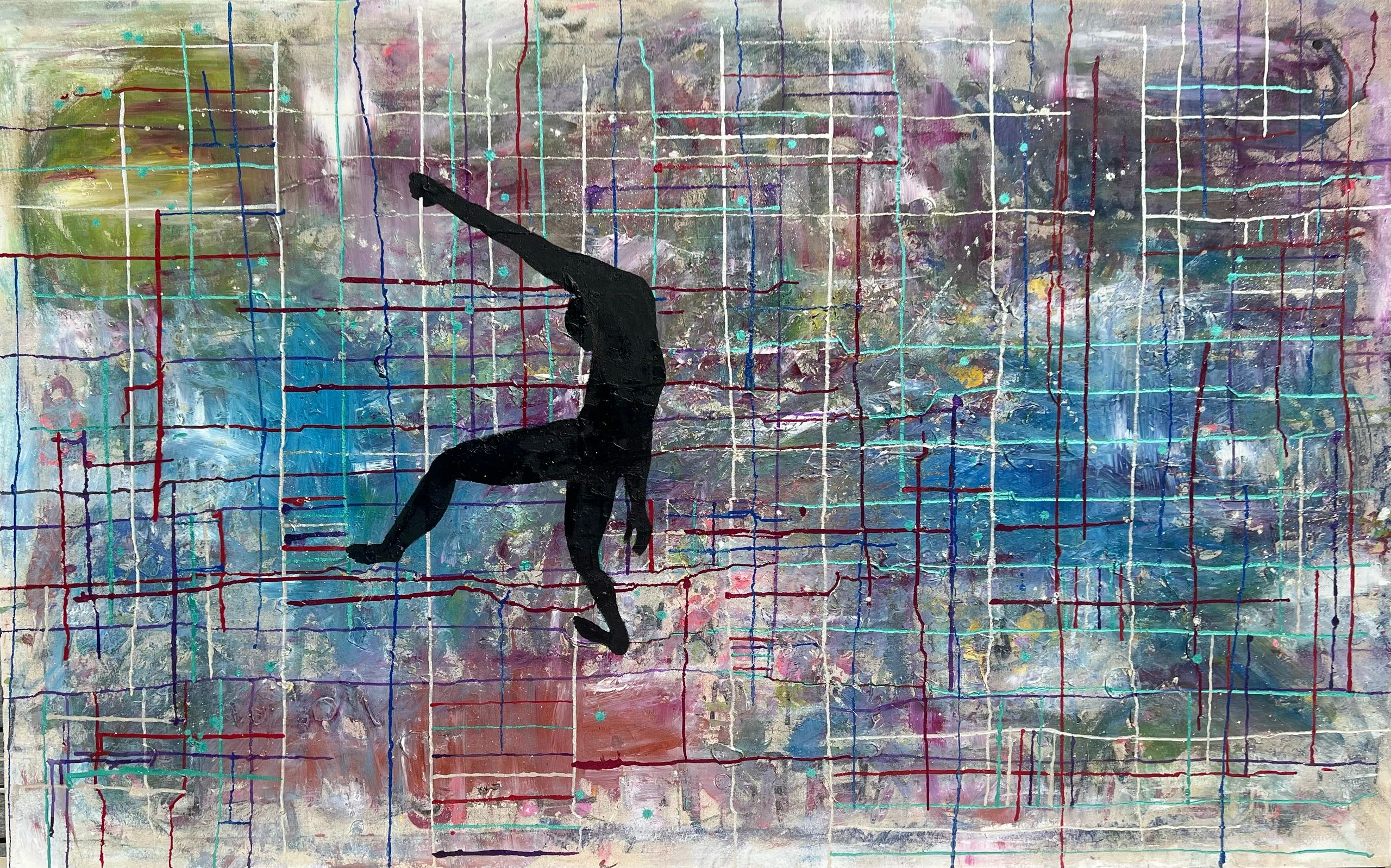 3.6.9
Acrylic, Oil, Pigment on canvas
50 in x 80 in
2022