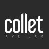 Collet Avcılar logosu beyaz ve siyah renklerde.