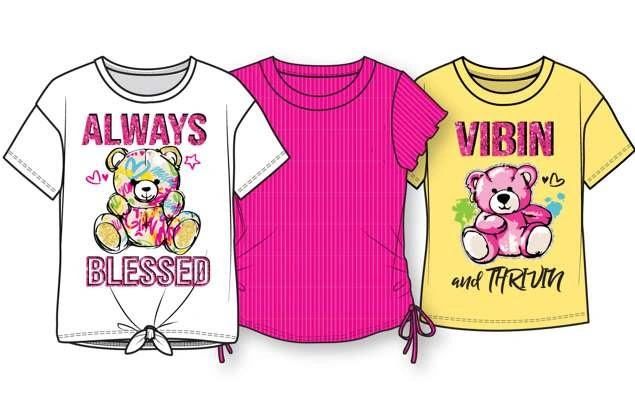 Girls' Short Sleeve Fashion Tees