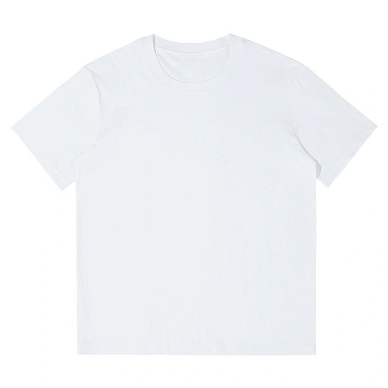 Black White Cotton Crew Neck T-Shirt