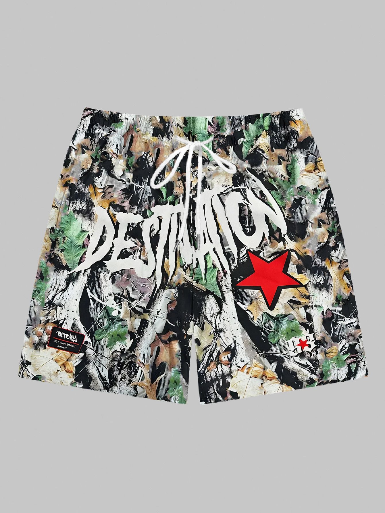 Woodland Camo Graphic Mesh Shorts