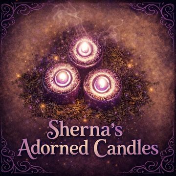 Enchanted Candles with Purple Glow