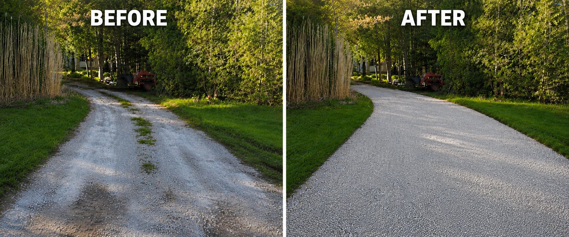 Restored gravel driveway by Smooth Approach