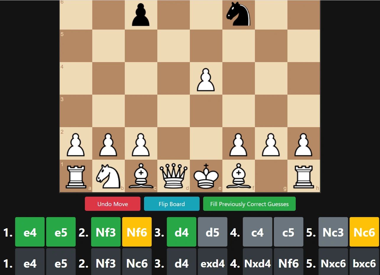 Chessle–Wordle But For Chess Openings –