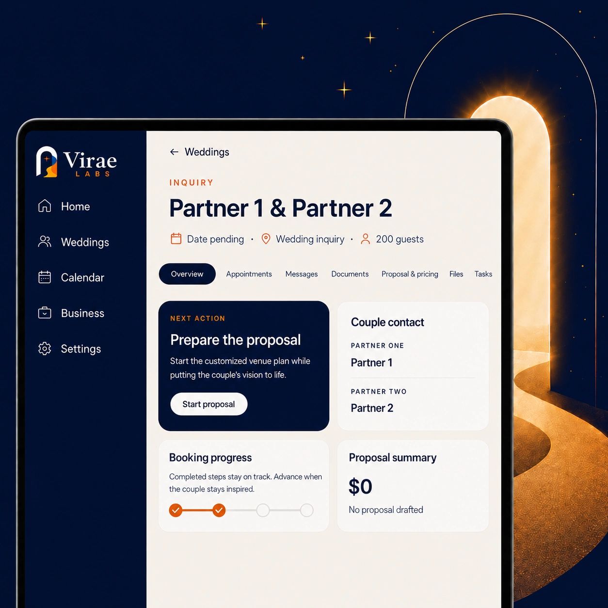 Planner dashboard.