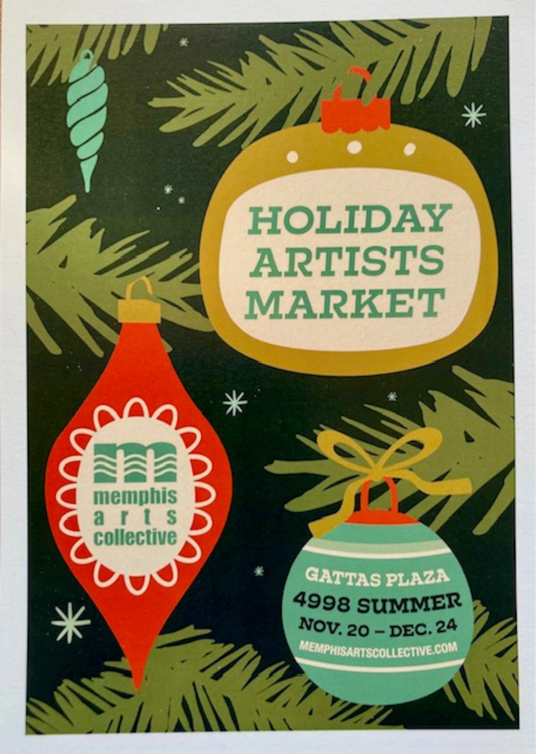Holiday Artists Market at Gattas Plaza in Memphis.