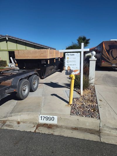 Full house Cleanout pictures is a 20 cubic yard dumpster!