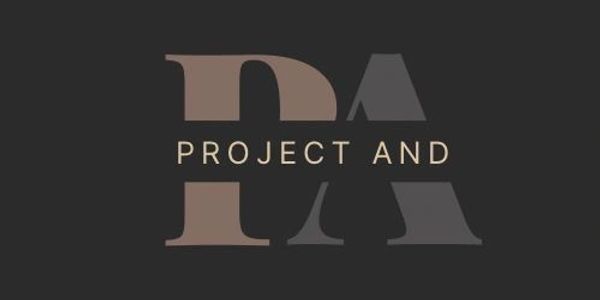 Logo with letters 'PA' and text 'PROJECT AND'.