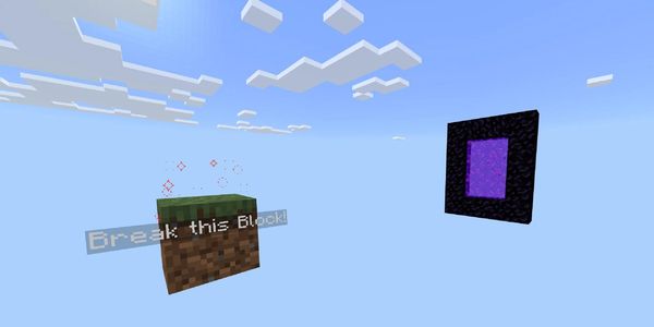 One Block Minecraft for Minecraft Bedrock. Survive on one block!