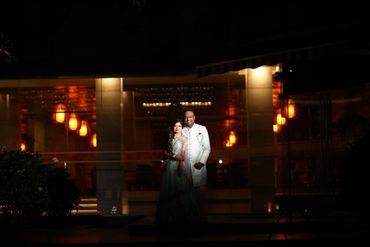 Bride and groom candid wedding moment