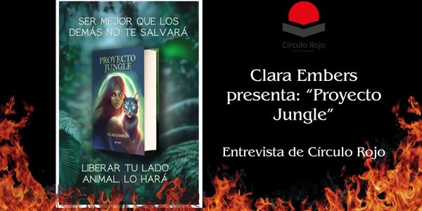 Carátula que anuncia la entrevista de Clara Embers en "Círculo Rojo".
