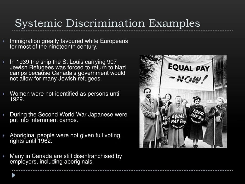 Systemic discrimination is it a thing 