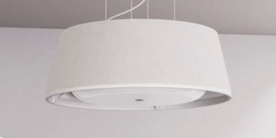 Modern white ceiling pendant light.