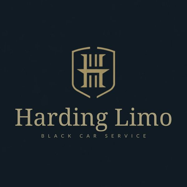 Logo for Harding Limo black car service.