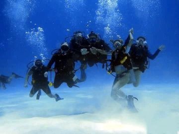 Scuba Diving Group on a dive trip to Cozumel Mexico.