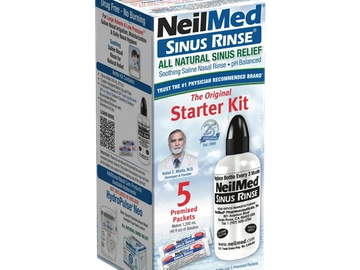 NeilMed Sinus Rinse Starter Kit box with 5 packets.