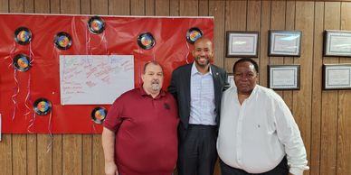 Leadership from Teamsters Local 528 had the pleasure of meeting with Senator Jason Esteves, who repr