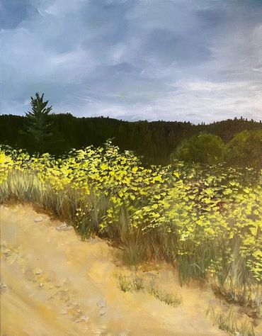 Coastal highlands Series
Wild Fennel
Acrylic on Canvas 
16"x 20"