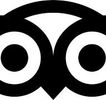 Tripadvisor logo in black and white