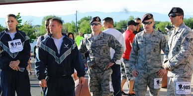 A group of soldiers in an event