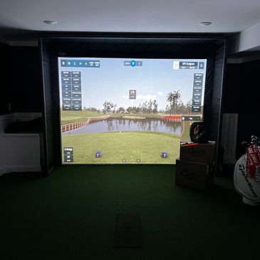 Completion of a St Louis basement golf simulator build