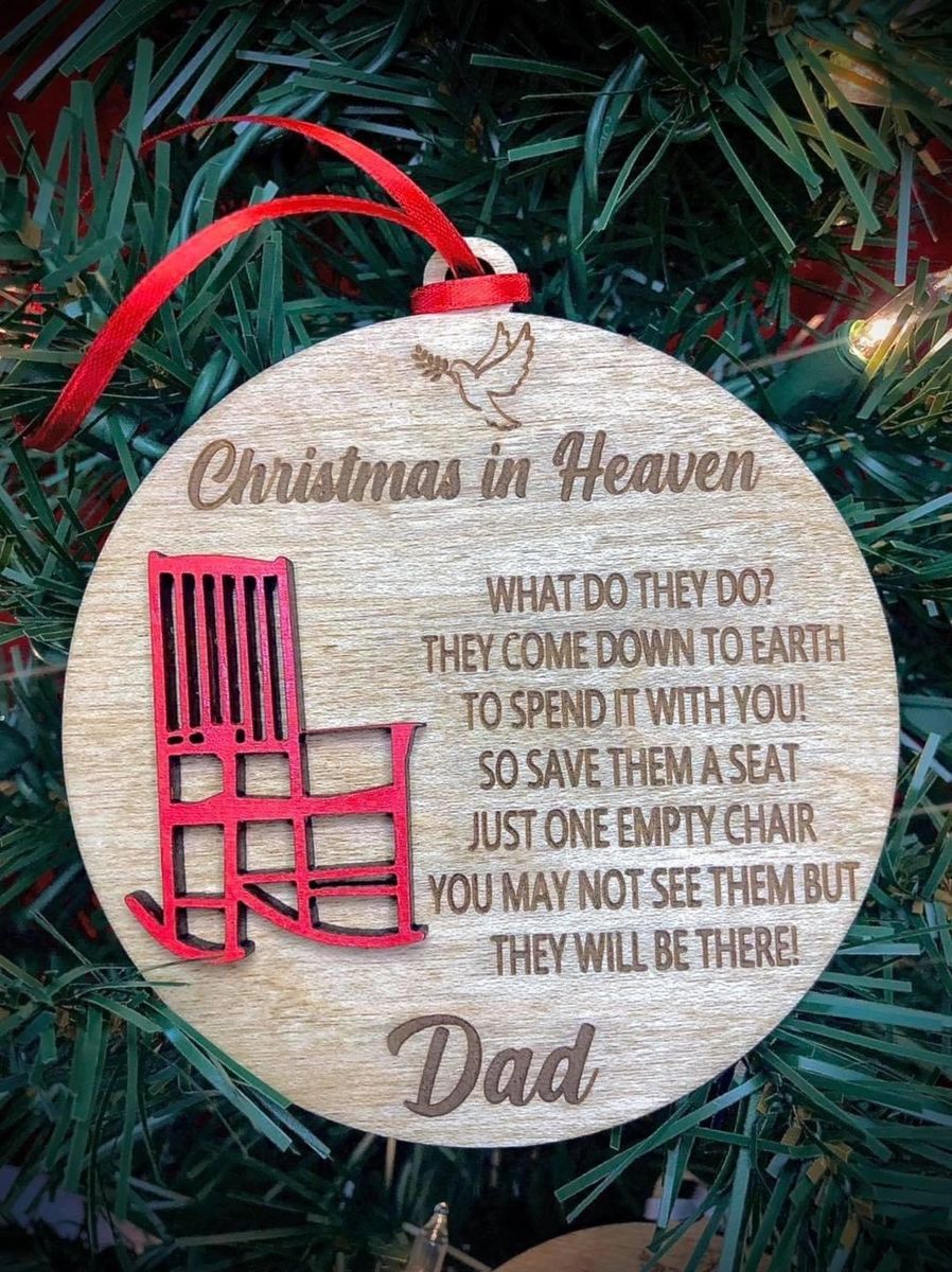 Christmas in Heaven ornament