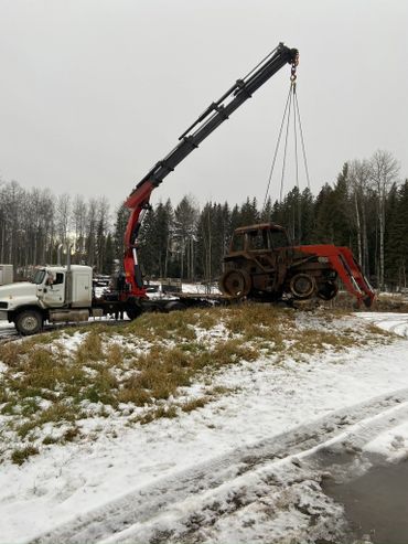 Crane Lifting Disabled Equipment