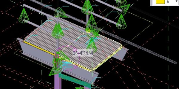 Drawings are detailed in the latest TEKLA 3 D software.  Exports for FabSuite can be provided.