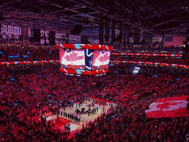 Photo of a Raptors Game as taken by Ryan Van Horne.