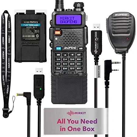 CCAZ BRANDED PRE-PROGRAMED BAOFENG TWO WAY HAM RADIO/ POLICE SCANNER