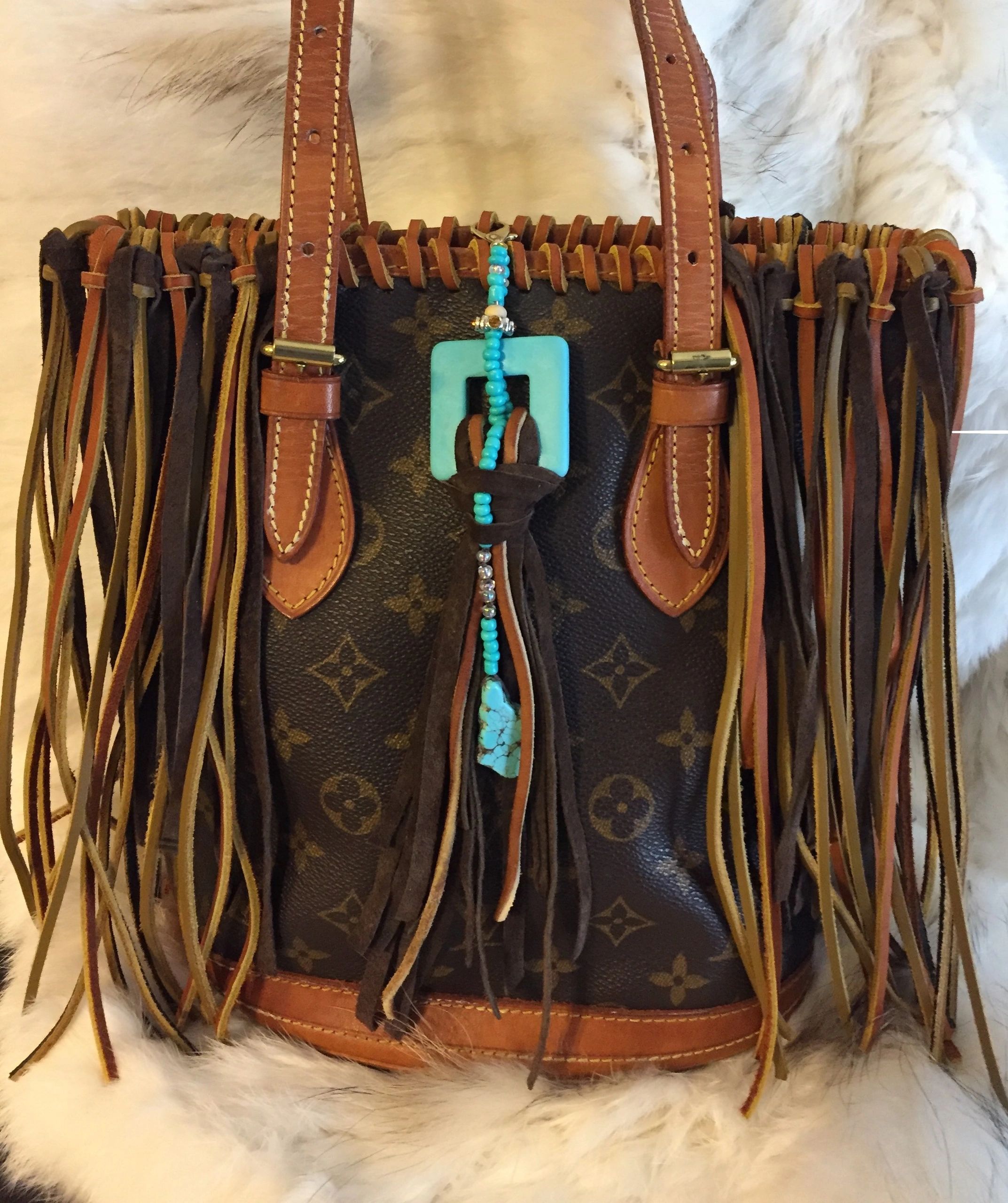 Custom Fringe Louis Vuitton Bag