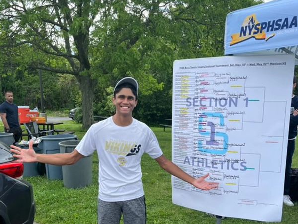 Pratik with the draw of Section 1 Setionals