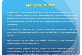 Material de surf anti COVID H2O