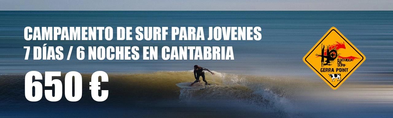 Campamento de surf para jovenes por 650€