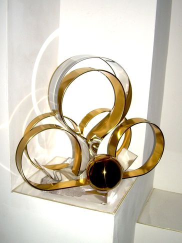 Sculpture freestanding  metal abstract &  wall, creator Dan Murphy sculptor 49 years in art studio.