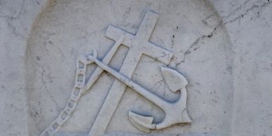 Anchor and Cross Symbol
