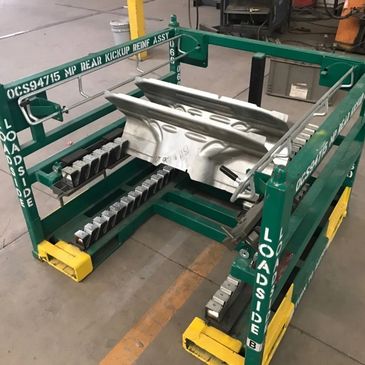 Body Panel Racking holding car body parts