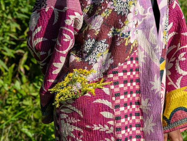 Website in progress, meanwhile, here's a beautiful close up of kantha jacket