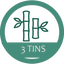 3 Tins