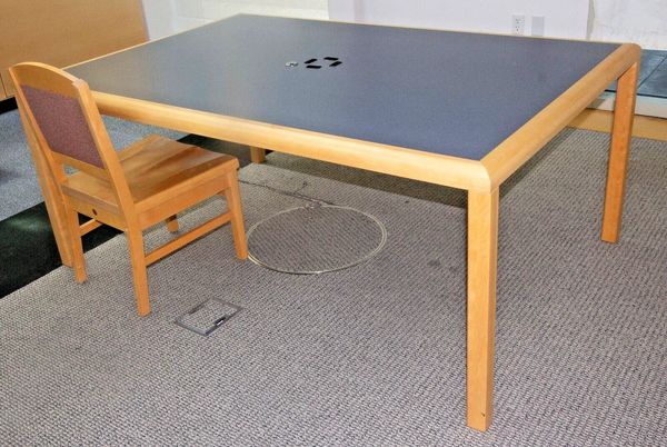 (6) Buckstaff Solid Wood Tables 