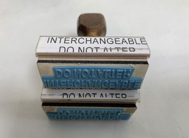 Rubber Stamps, Inspection Stamps, Part Marking Stamps, 