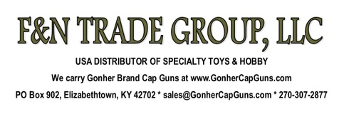 F & N Trade Group, LLC
IMPORTER & DISTRIBUTOR
GONHER TOY CAP GUNS
