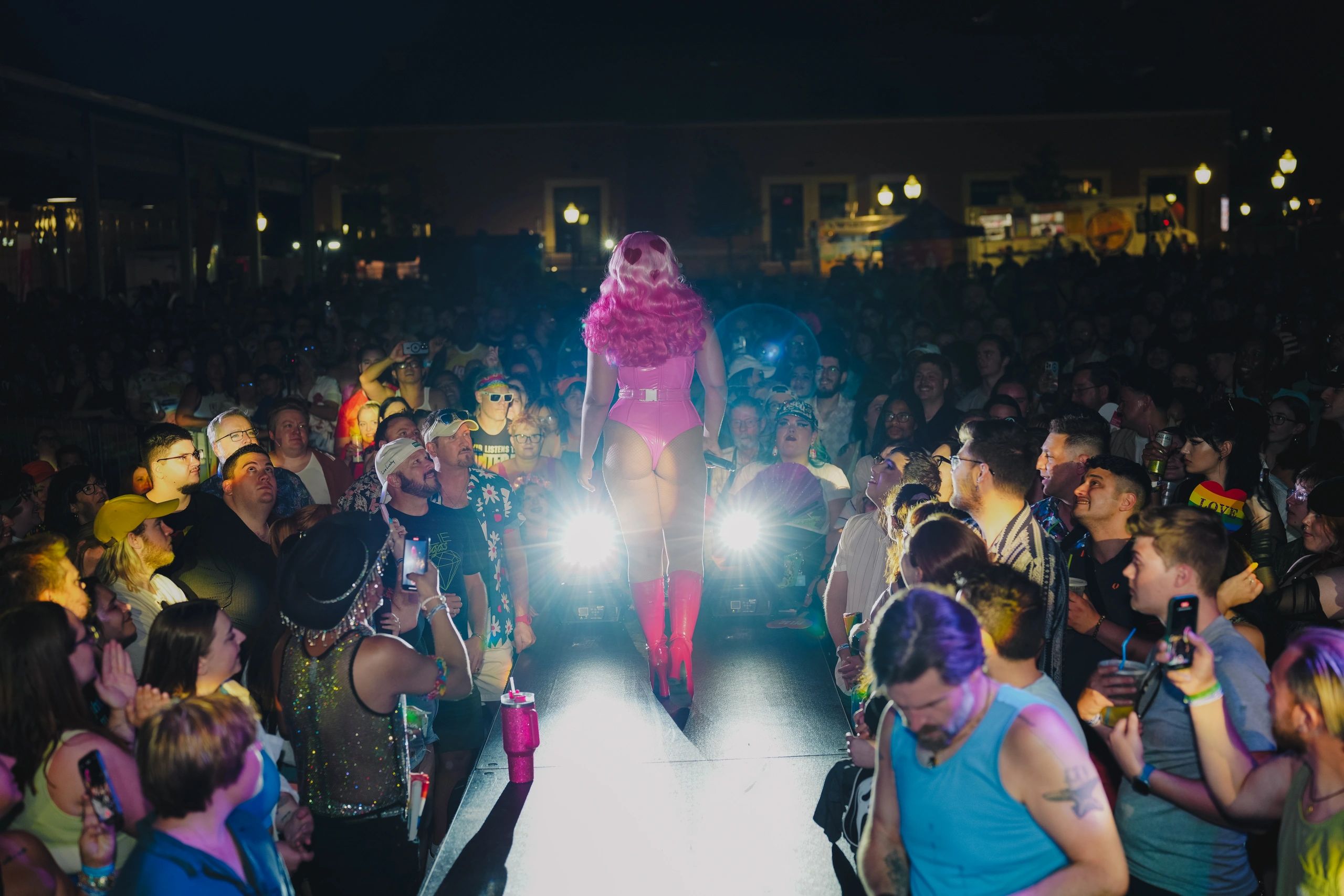Musician Madison Rose performs on the Main Stage at Pride Royal Oak 2024.