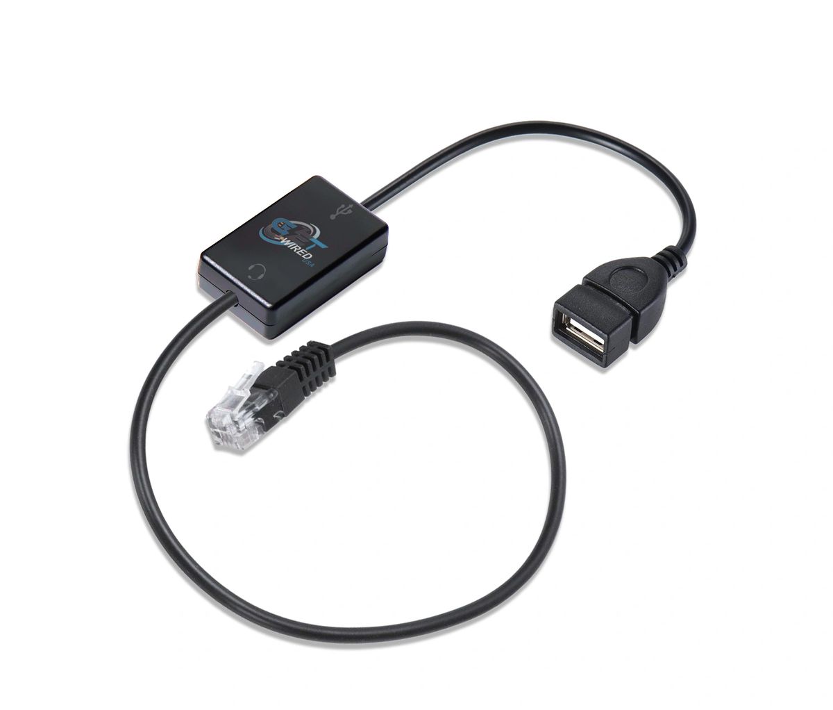 Ved lov Madison Opbevares i køleskab Male RJ9 Plug to Female USB Type A Headset Adapter Compatible with  Plantronics Jabra Sennheiser Wired Headsets