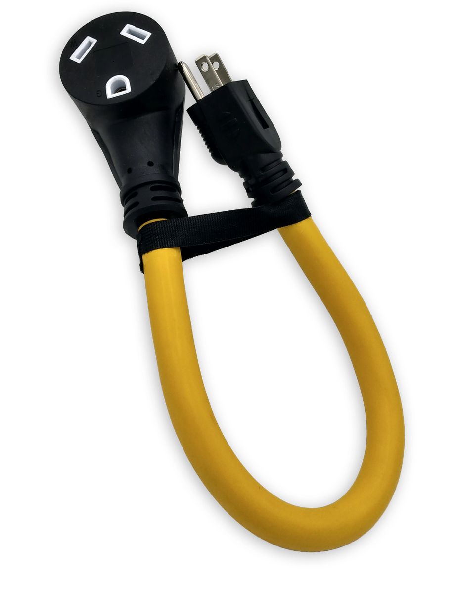 RV Power Adapter TT-30R to Standard NEMA 5-15P Plug