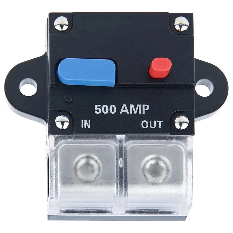 ZOOKOTO 12-24 Volt DC Circuit Breaker, 0 Or 4 Gauge Trolling Motor Auto Car Marine Boat Bike Stereo Audio Inline Fuse Holders Inverter 50a