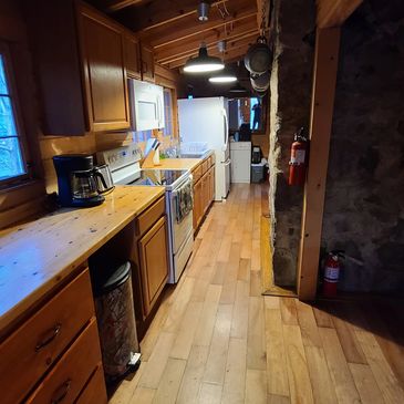 Cabin 1, interior, galley kitchen